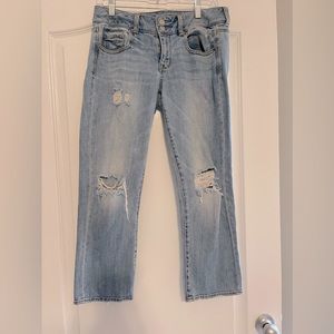 Womens American Eagle Artist Crop jeans size 4